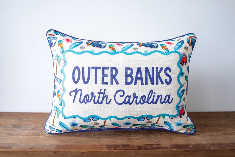 Surf Pattern Wiggle Pillow BEA0068