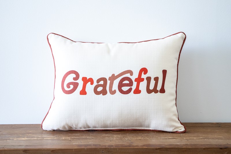 Funky Fall Grateful Pillow FAL0053