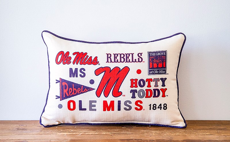 Ole Miss Collegiate Cluster Pillow UM0164