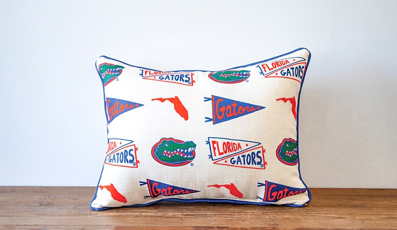 Florida Pennant Pattern Pillow UF0023