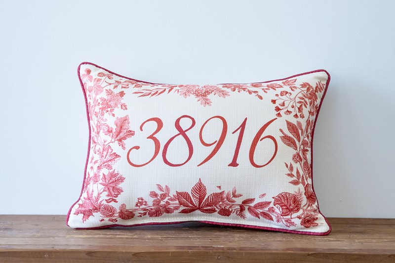 Autumn Leaf Zip Code Pillow FAL0062