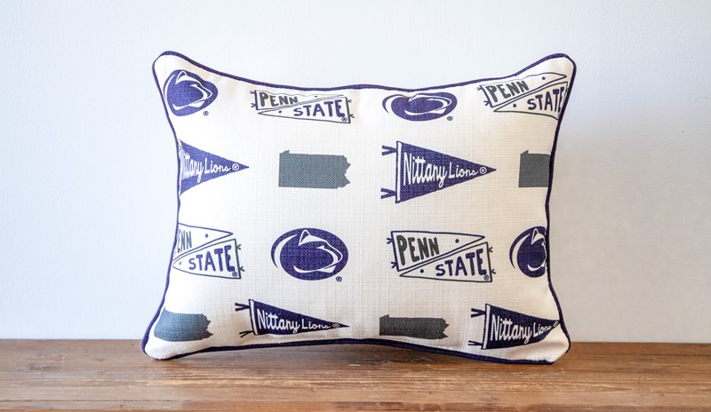 Penn State Pennant Pattern Pillow PSU0029