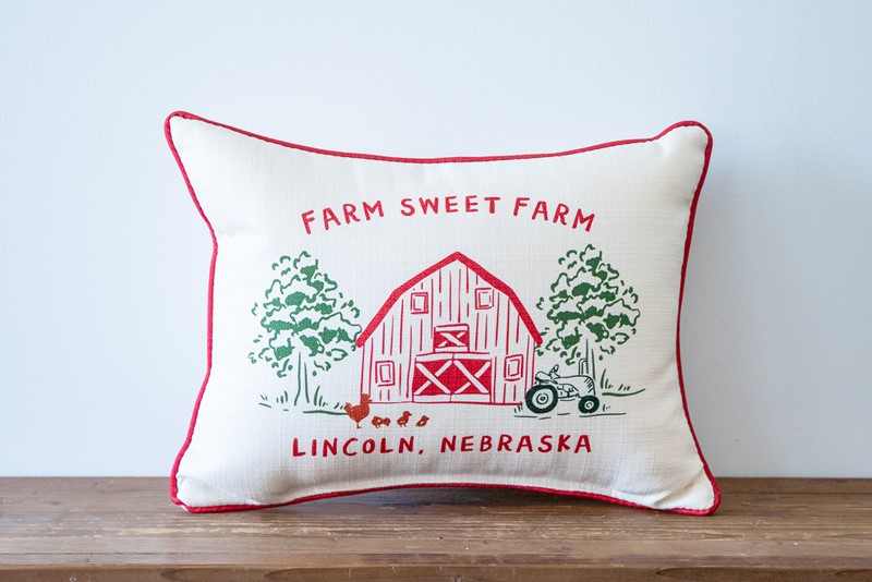 Farm Sweet Farm Doodle Pillow FRM0006