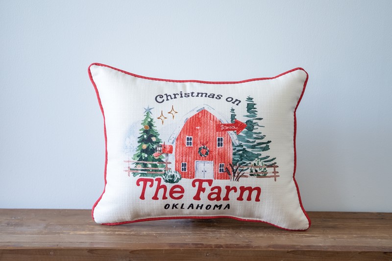 Christmas on the Farm Pillow FRM0010