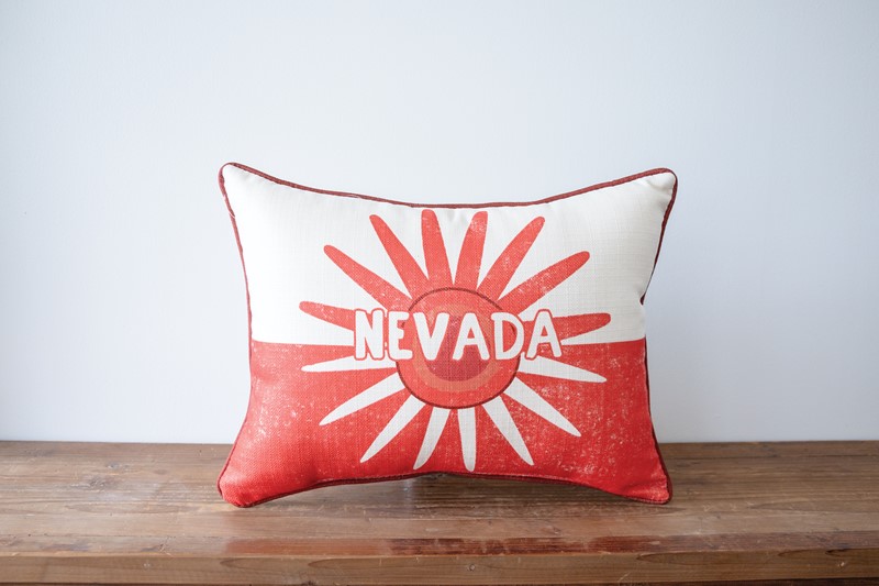 Two Tone Flower State Pillow DST0008