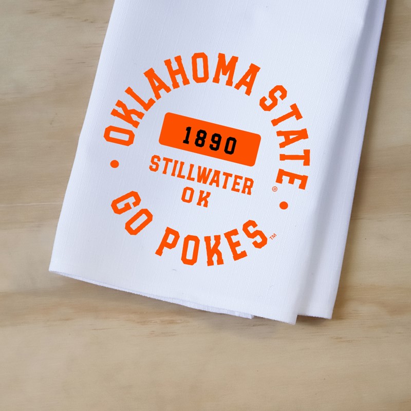 Oklahoma State Athletic Circle Tea Towel OSU0042TT