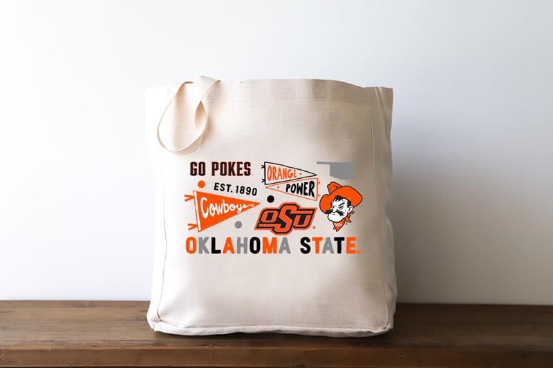 Oklahoma State Collegiate Cluster Tote OSU0043BAG