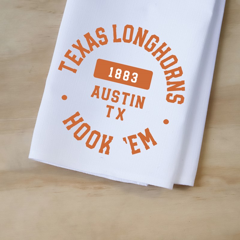 Texas Athletic Circle Tea Towel UT0036TT