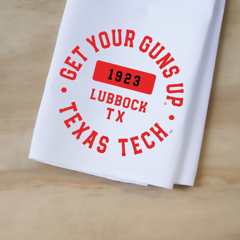 Texas Tech Athletic Circle Tea Towel TECH0044TT