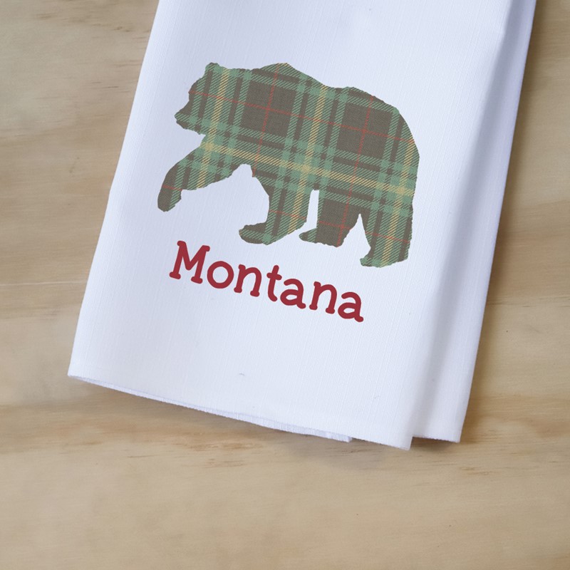 Tartan Bear Tea Towel MNT0001TT