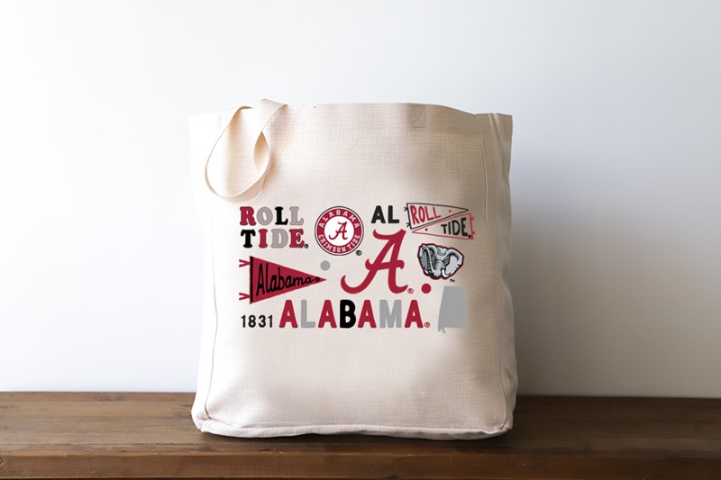 Alabama Collegiate Cluster Tote AL0030BAG