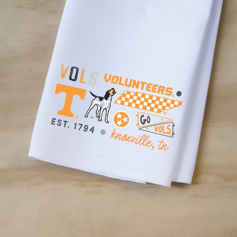 Tennessee Collegiate Cluster Tea Towel UTEN0039TT