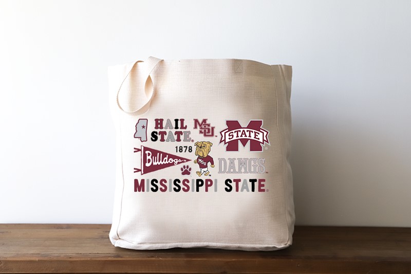 Mississippi State Collegiate Cluster Tote MSU0191BAG
