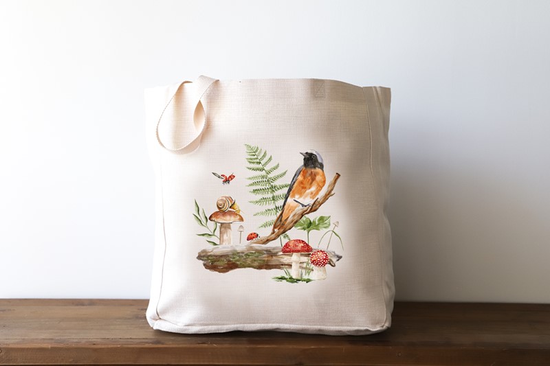Woodland Bird Tote TXT1116BAG
