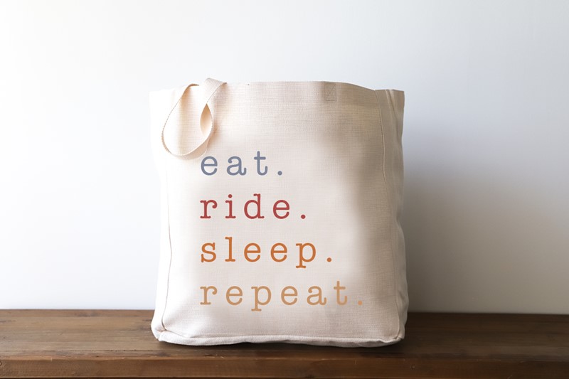 Eat Sleep Ride Repeat Tote WEST0009BAG