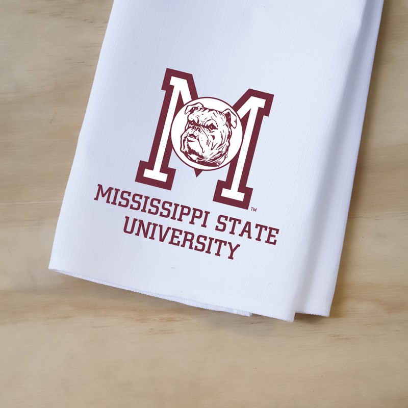 Vintage Mississippi State University Logo Tea Towel MSU0010CVTT