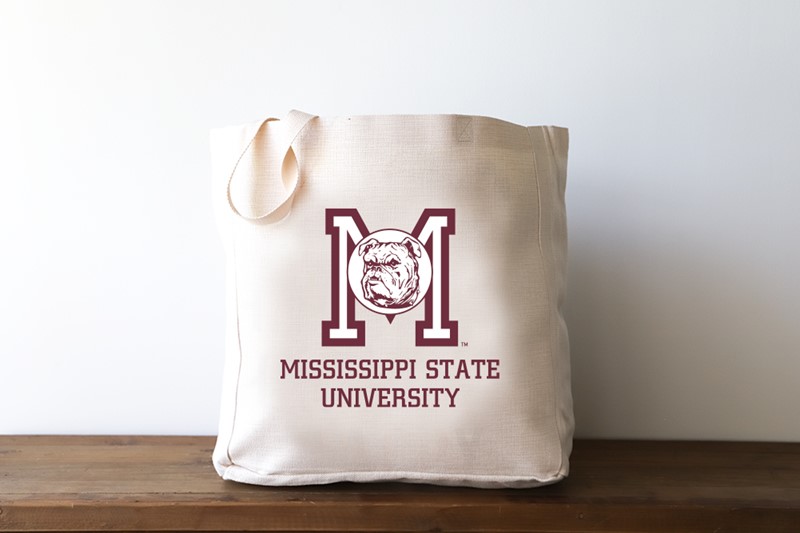 Vintage Mississippi State University Logo Tote MSU0010CVBAG