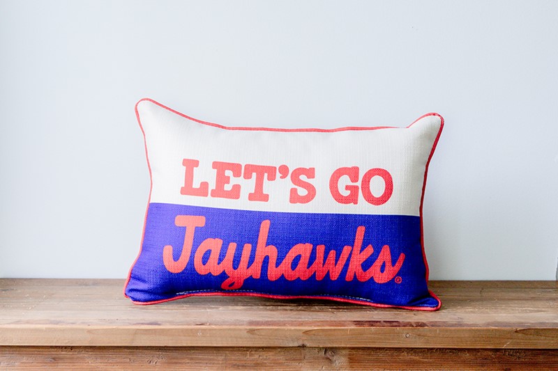 Kansas Halftone Pillow KU0007