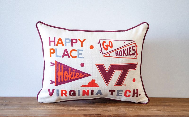 Virginia Tech Collegiate Cluster Pillow VT0016