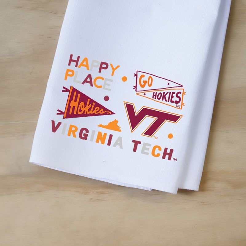 Virginia Tech Collegiate Cluster Tea Towel VT0016TT