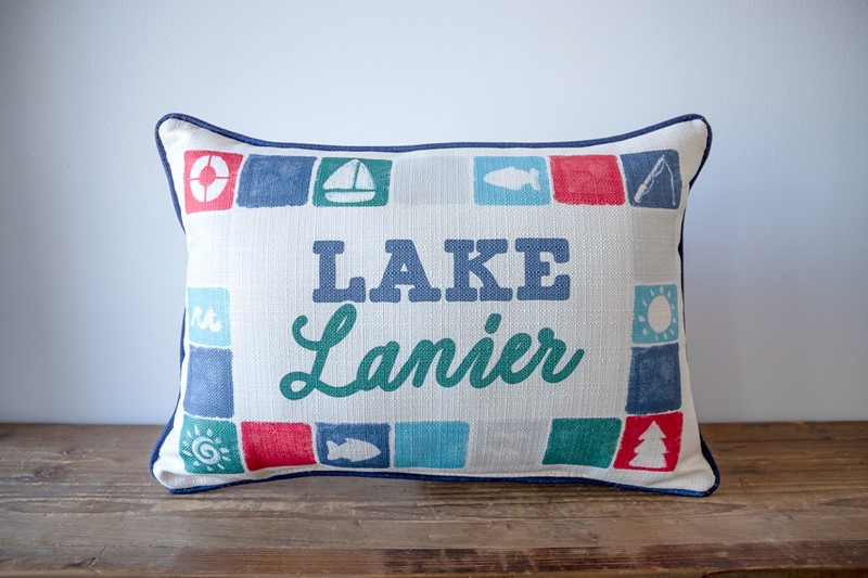 Lake Squares Pillow LAK0019