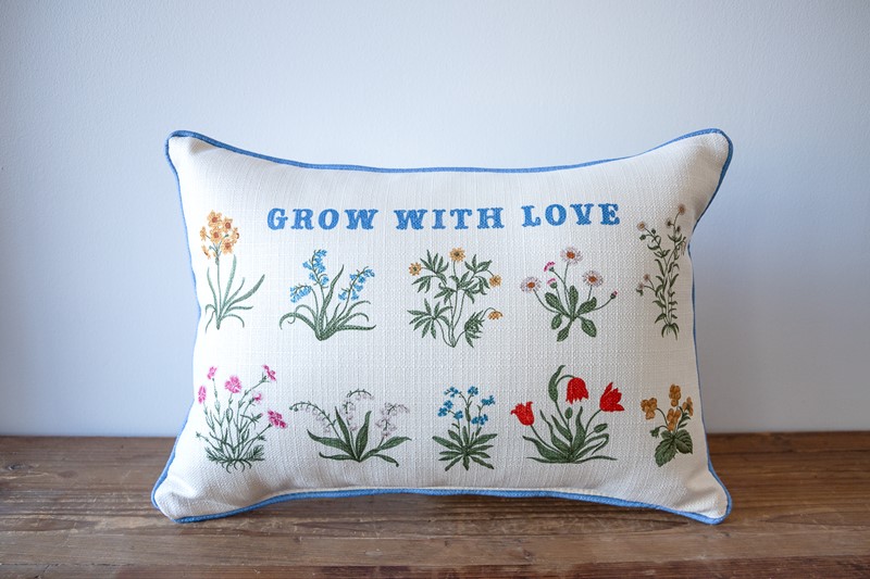 Wildflower Grow with Love Pillow INS0009