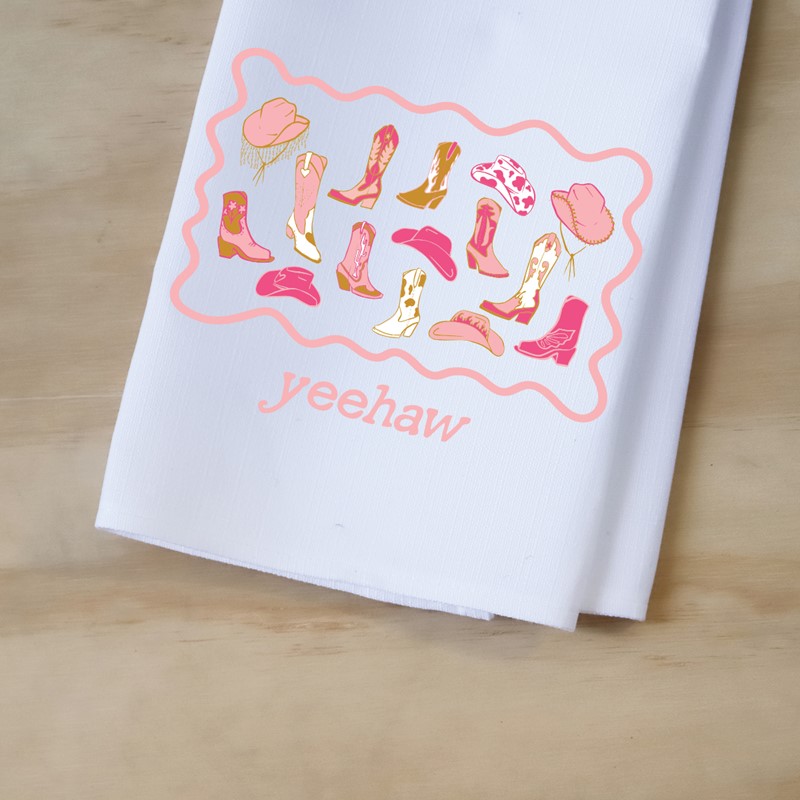Yeehaw Hats and Boots Tea Towel TXT1131TT