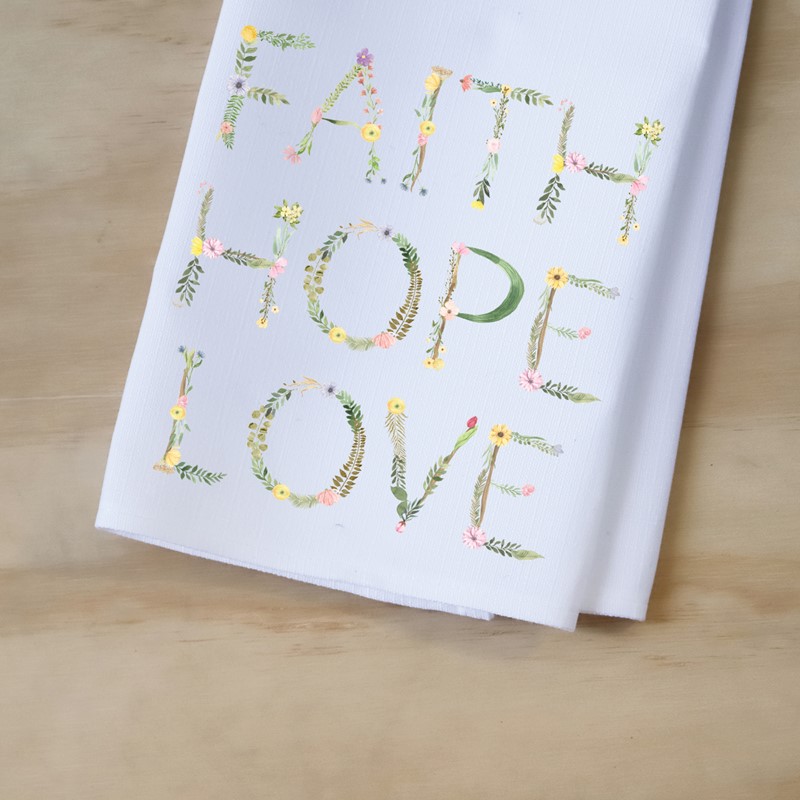 Faith Hope Love Tea Towel INS0003TT