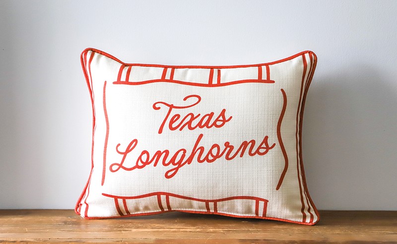 Texas Longhorns Collegiate Stripe Pillow UT0043