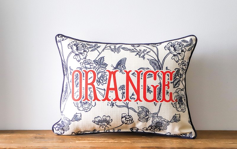 Syracuse Orange Toile Pillow SU0022