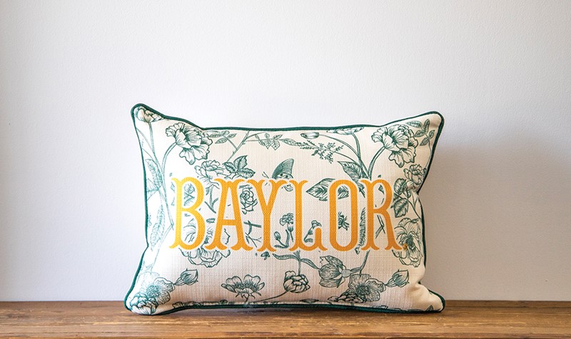 Baylor Toile Pillow BU0033