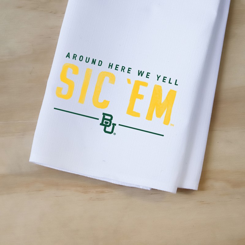 Baylor Around Here Tea Towel BU0034TT