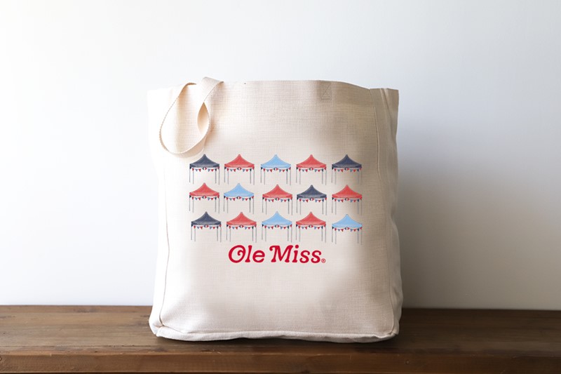 Ole Miss Tailgate Tents Collegiate Tote FAL0071UMBAG