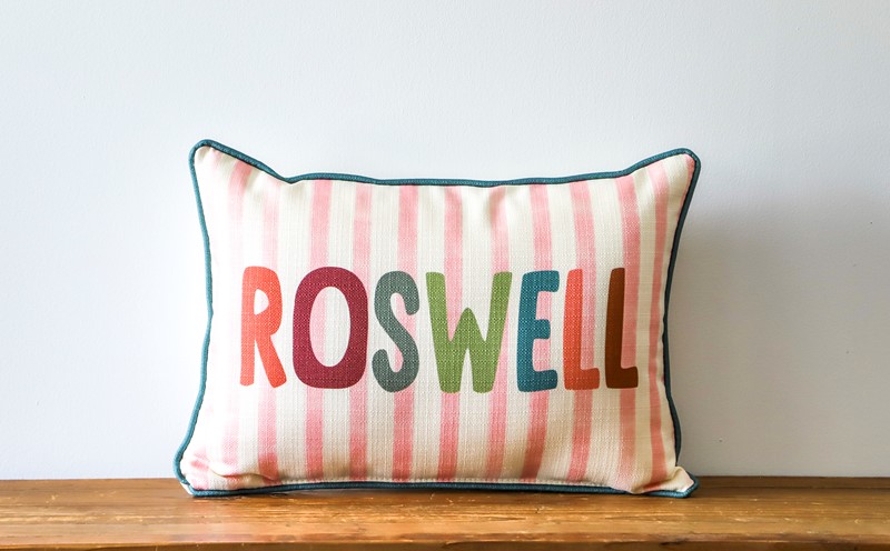 Bubble Stripe Hometown Pillow STE0891