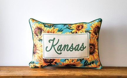 Sunflower Hometown Pillow STE0907