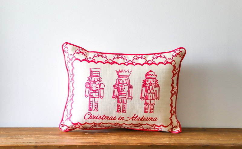 Pink Chinoiserie Nutcracker Pillow CHR0312PINK