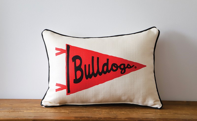 Georgia Bulldogs Pennant Pillow UGA0006