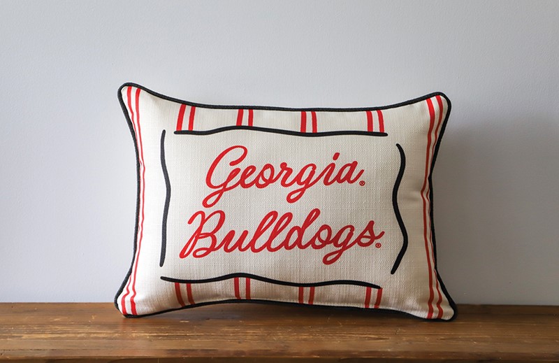 Georgia Bulldogs Collegiate Stripe Pillow UGA0016