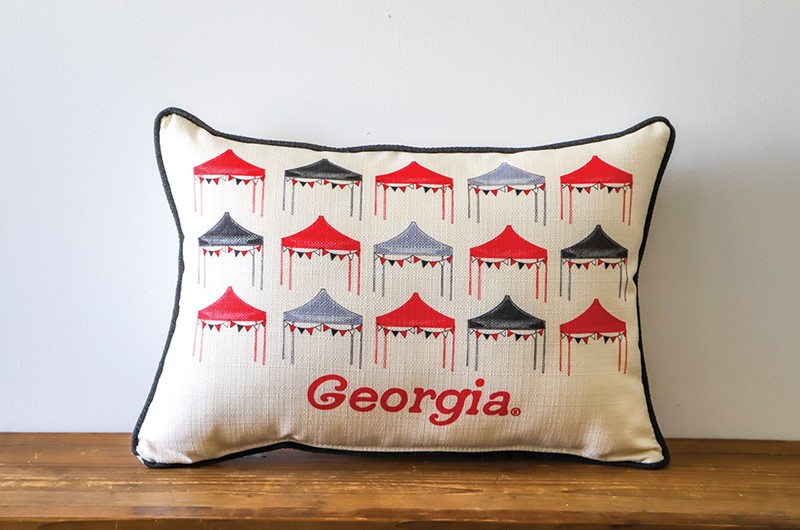 Georgia Collegiate Tailgate Tents Pillow FAL0071UGA