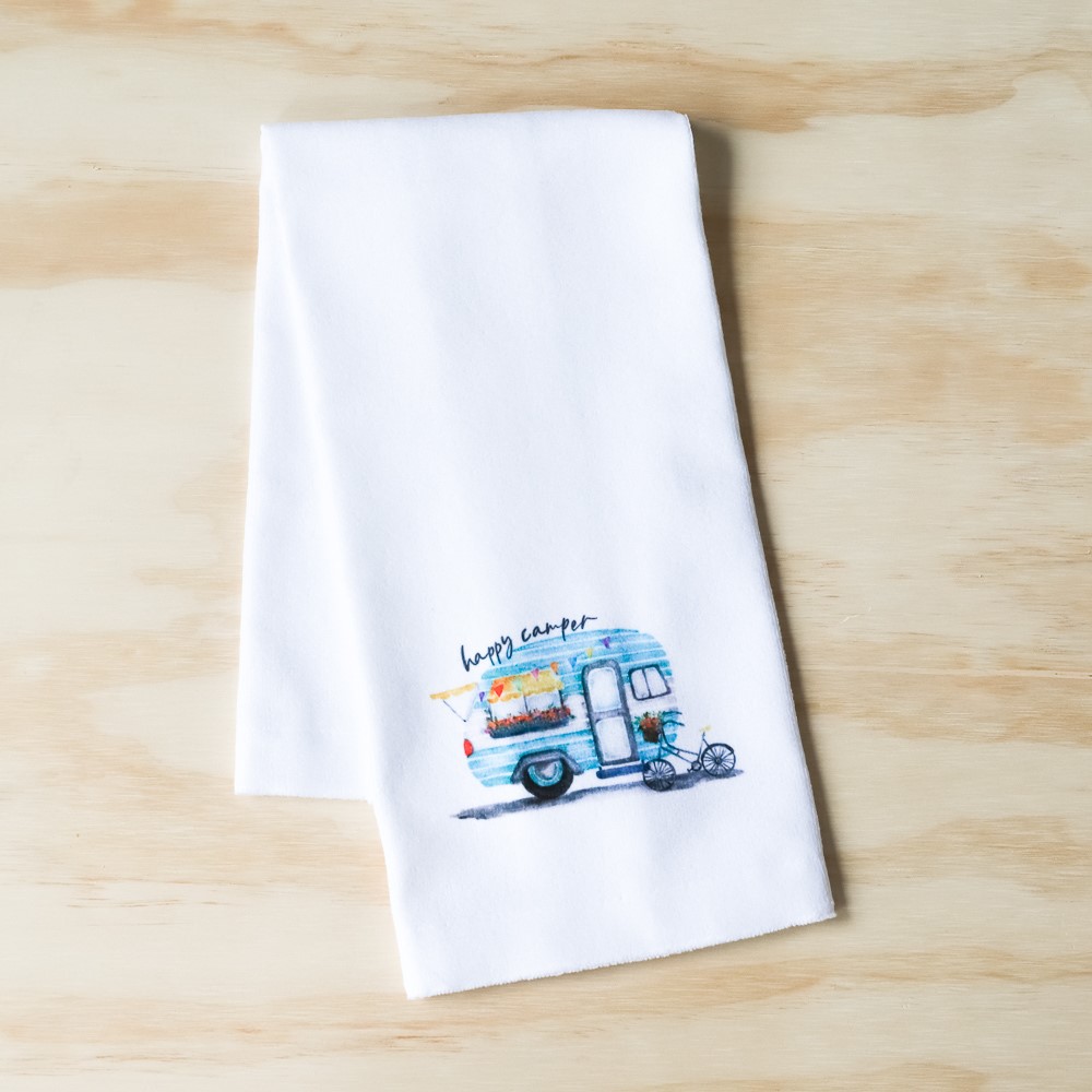 Happy Camper Dish Towel