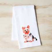 Yorkie Tea Towel DOG0009TT View 2