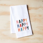 Happy, Happy, Happy Tea Towel TXT0571TT View 2