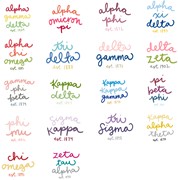 Handwritten Sorority Name Tote SOR0019BAG View 2