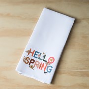 Hello Spring Woodland Tea Towel SEA0044TT View 2
