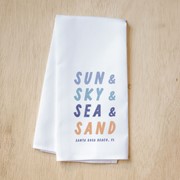 Sun, Sky, Sea, Sand Tea Towel TXT0855TT View 2