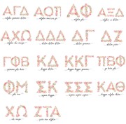 Sorority Floral Letters Tote SOR009BAG View 2