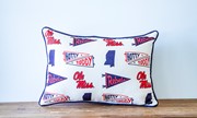 Ole Miss Collegiate Cluster Pillow UM0164 View 2
