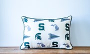 Michigan State Collegiate Cluster Pillow MIST0025 View 2