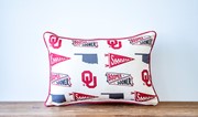 Oklahoma Collegiate Cluster Pillow OU0037 View 2