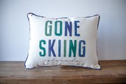 Gone Skiing Poster Pillow MNT0013 View 2